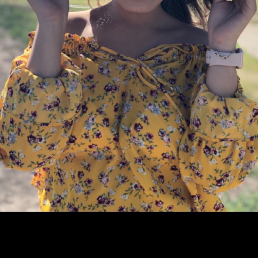 Yellow blouse